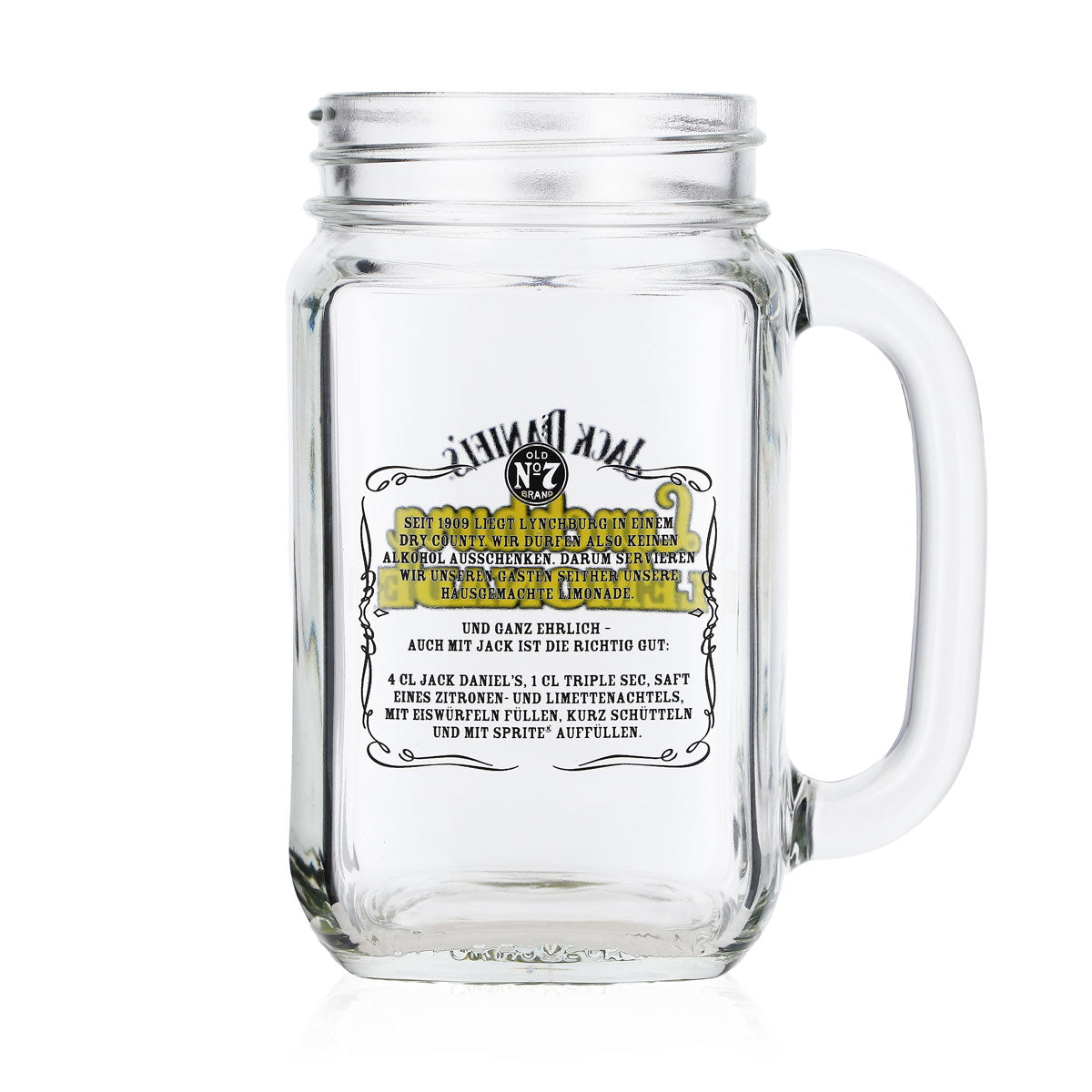6 bicchieri da whisky Jack Daniels 0,48 l Krug Lynchburg giallo SENZA coperchio – Vista 5