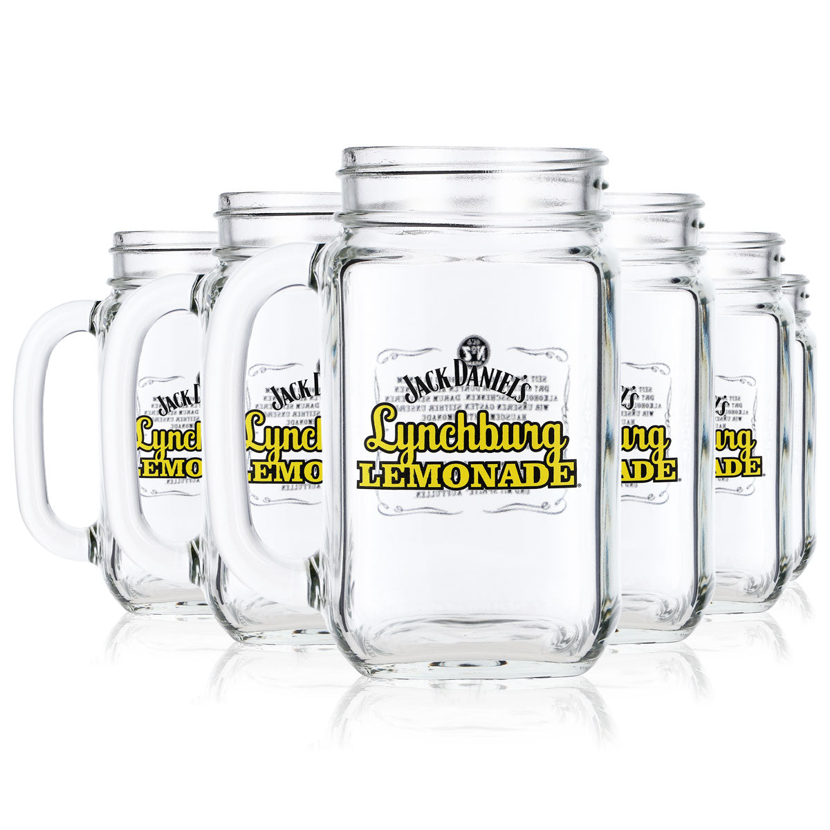 6 bicchieri da whisky Jack Daniels 0,48 l Krug Lynchburg giallo SENZA coperchio – Vista 6
