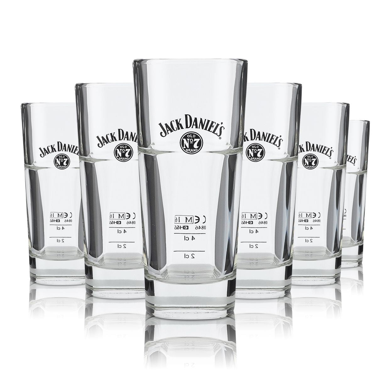 6 bicchieri da whisky Jack Daniels Longdrink impilabili – Vista 4