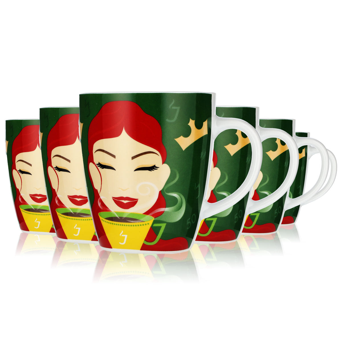 6 tazze da caffè Jacobs Tazza da caffè Tazza da collezione 14ª edizione Ritzenhoff 0,35 l