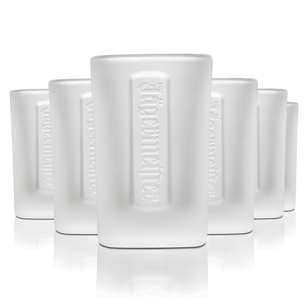 6 bicchierini Jägermeister 2 cl Frosted Shot Bicchierini da liquore Contorno in rilievo