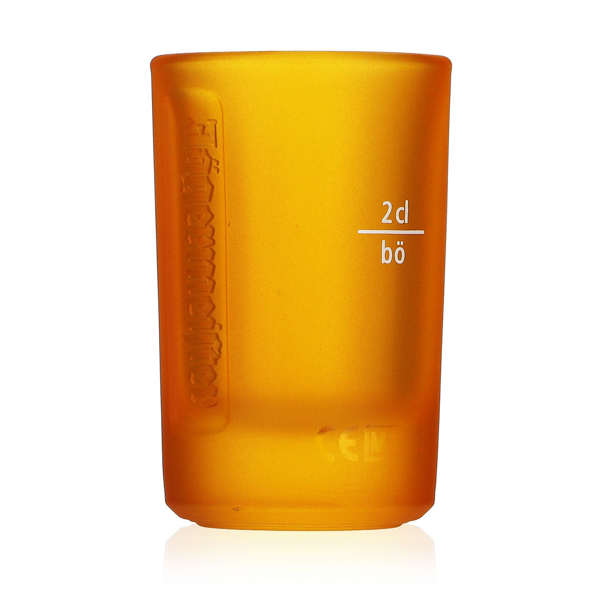 6 bicchierini da liquore Jägermeister 2 cl bicchierino da shot Stamper bicchierino da shot "Orange" Böckling – Vista 4