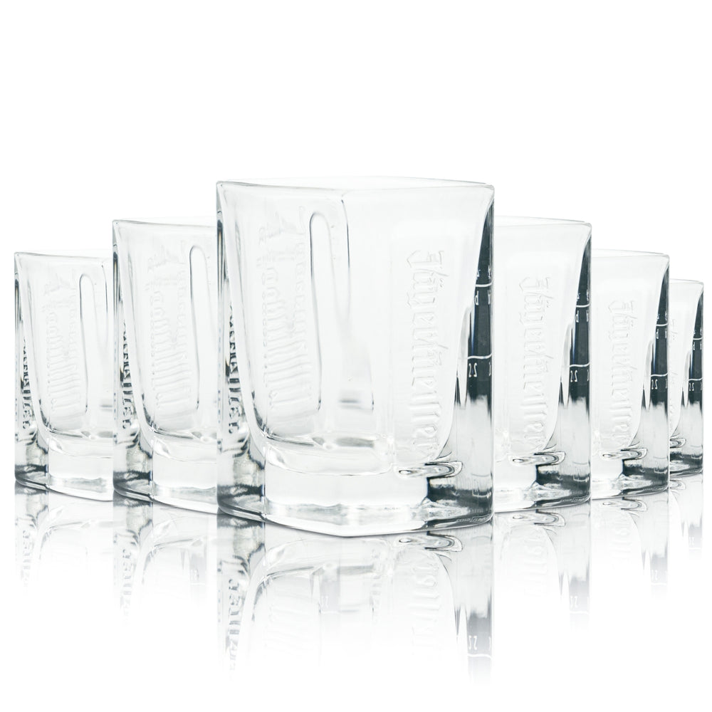 6 bicchieri Jägermeister Manifest 2 cl 4 cl bicchieri da shot in rilievo per grappa