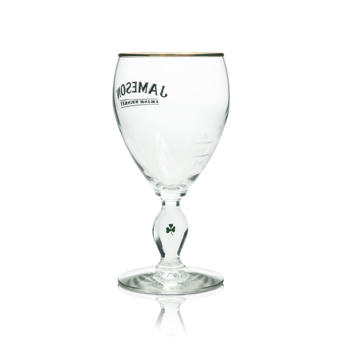 6 bicchieri da whisky Jameson Irish Coffee 4 cl con bordo dorato e trifoglio – Vista 3