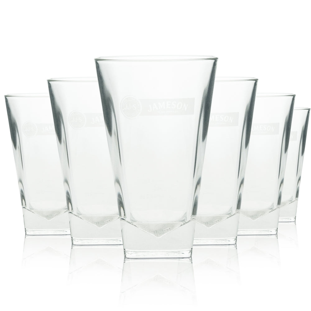 6 bicchieri da whisky Jameson Bicchiere da whisky long drink 4 cl Logo bianco Arcoroc