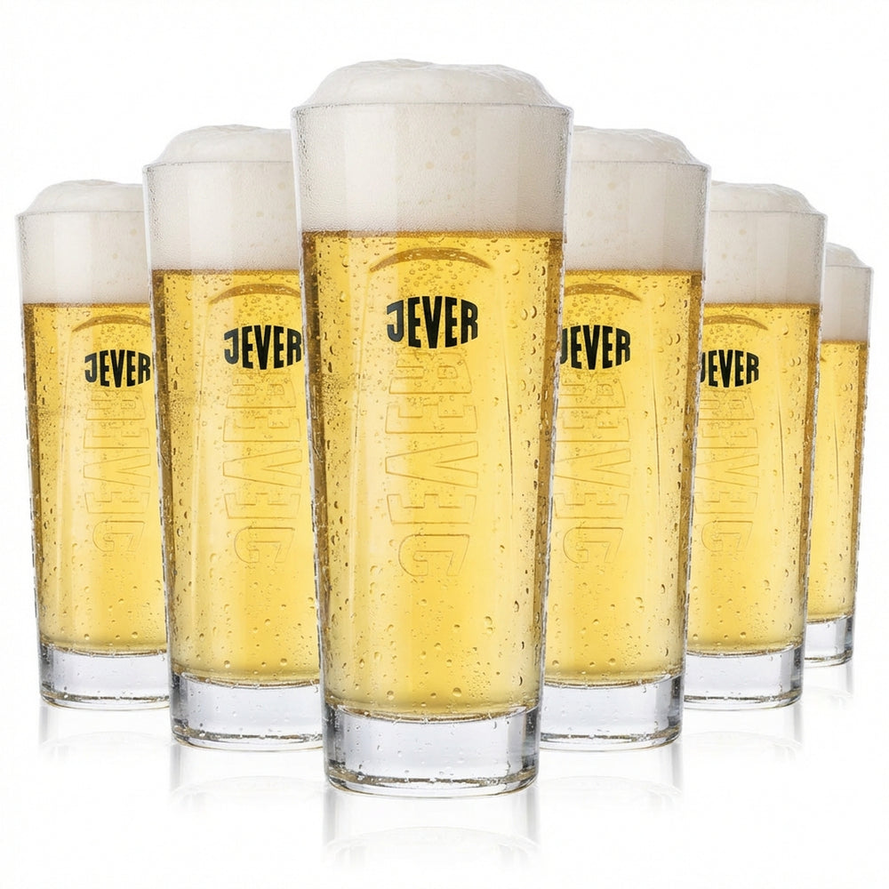 6 bicchieri da birra Jever Szeneglas da 0,3 l, versione pesante