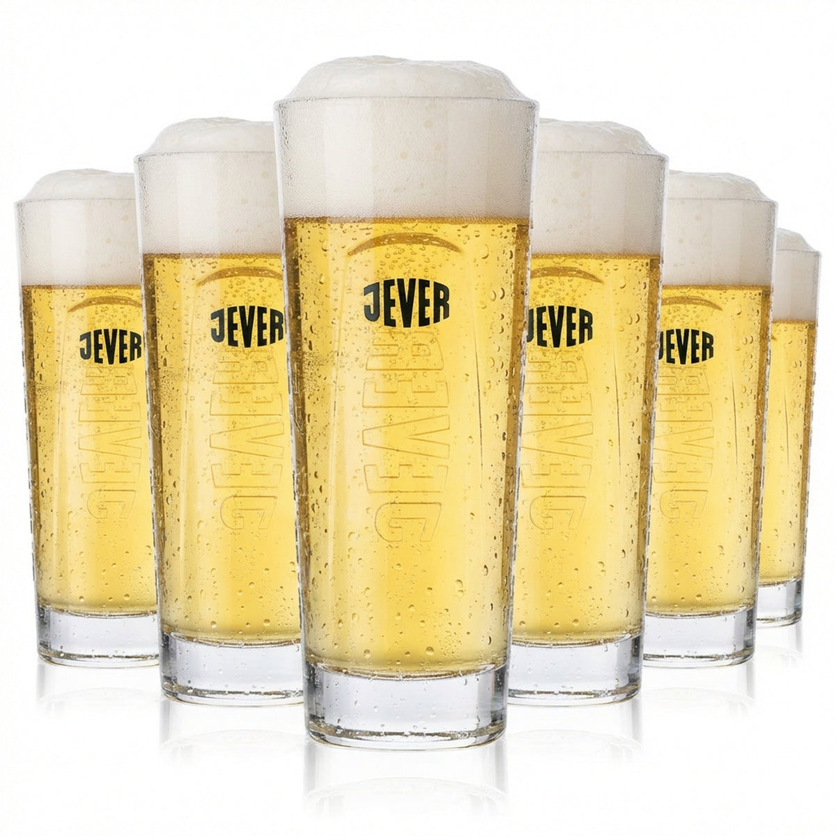 6 bicchieri da birra Jever Szeneglas da 0,3 l, versione pesante