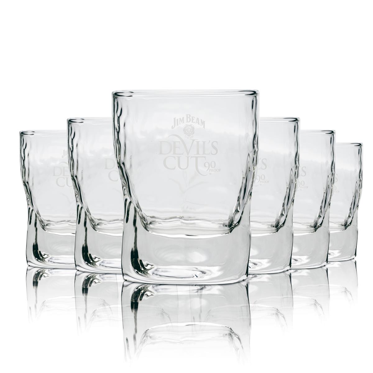 6 bicchieri Jim Beam 0,25 l Devils Cut Whisky Tumbler bicchieri da long drink set