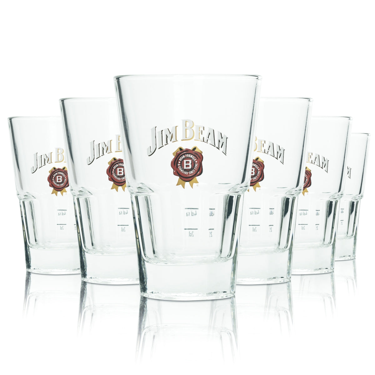 6 bicchieri Jim Beam 0,27 l Longdrink Cocktail Cristallo Highball Bicchieri Whisky Gastronomia
