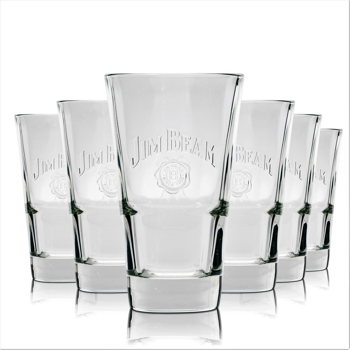 6 bicchieri Jim Beam 340 ml impilabili per whisky long drink con profilo calibrato per uso gastronomico – Vista 2