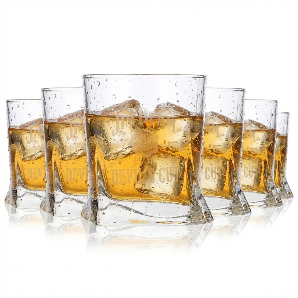 6 bicchieri da whisky Jim Beam 0,27 l tumbler "Devils Cut"
