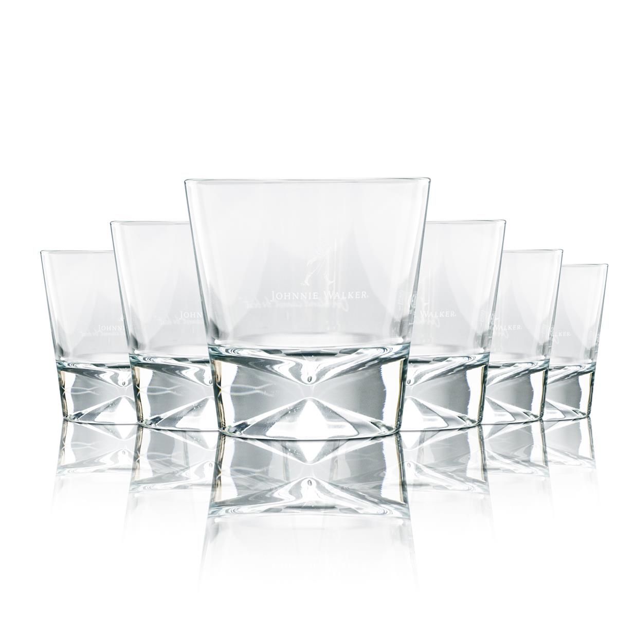 6 bicchieri tumbler da whisky Johnnie Walker da 0,2 l, bicchieri da long drink, bolla, uso gastronomico