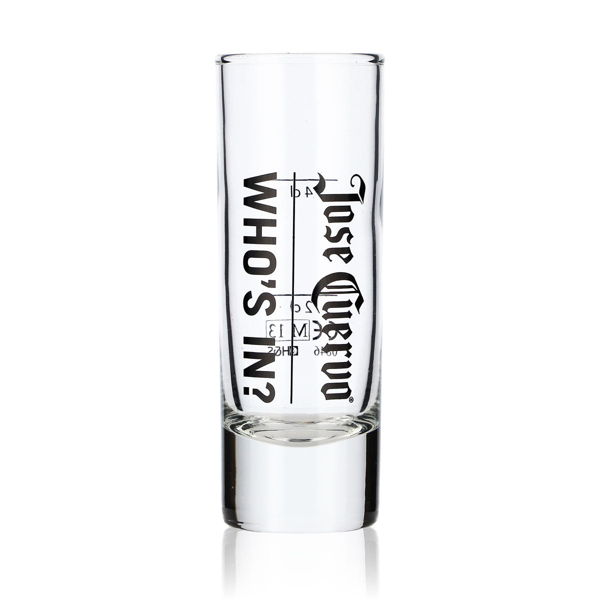 6 bicchieri da tequila Jose Cuervo 2 cl/4 cl bicchierini da shot Stamper  "Who´s in" – Vista 2