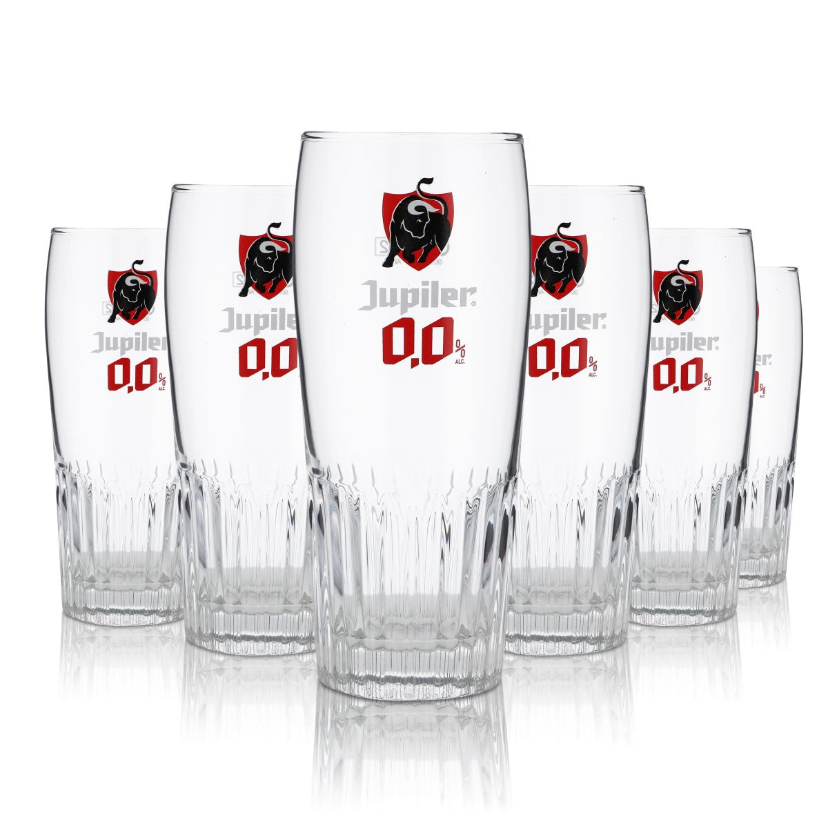 6 bicchieri Jupiler 0,25 l bicchiere da birra bicchiere a calice 0,0% bicchieri sagomati set birrificio