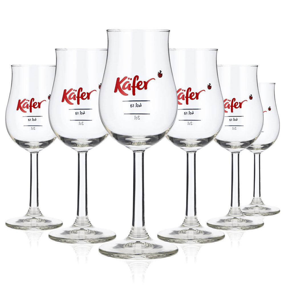 6 bicchieri da degustazione Käfer 2 cl/4 cl Bicchiere Noising Calice da grappa Rastal
