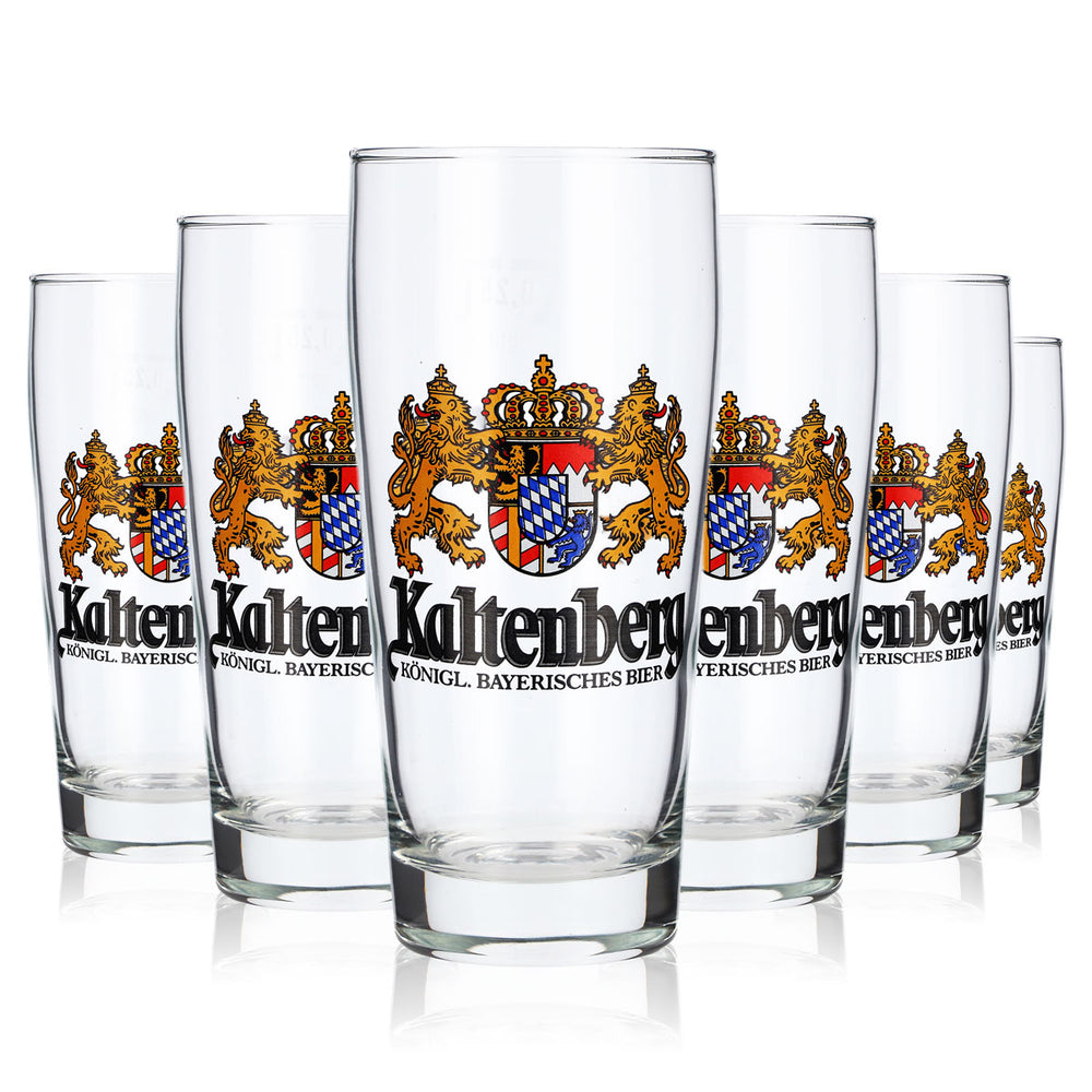 6 bicchieri da birra Kaltenberg da 0,25 l senza bordo dorato, Ruhrglas (set da 6)