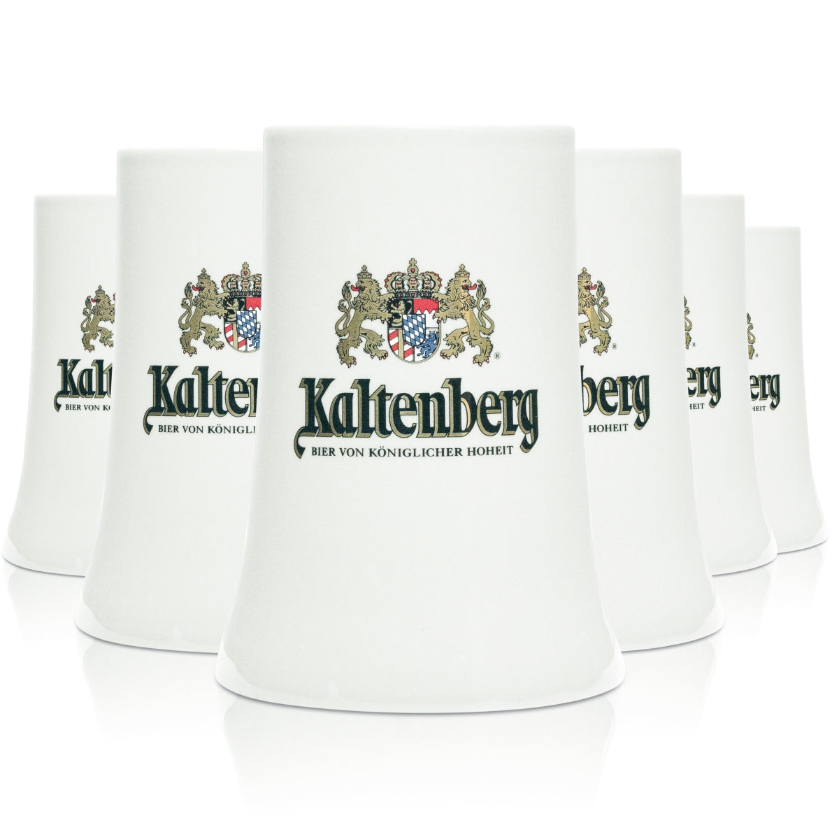 6 bicchieri da birra Kaltenberg in ceramica 0,3 l