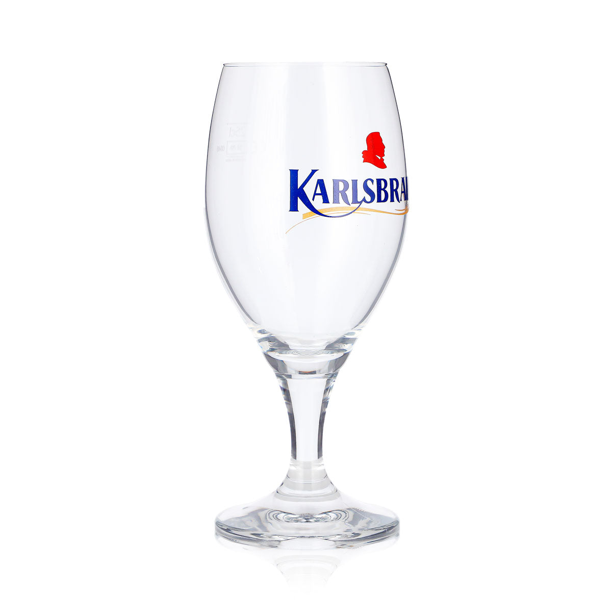 6 bicchieri da birra Karlsberg da 0,25 l, modello "Pokal", Karlsbrau, con scritta blu (set da 6) – Vista 3