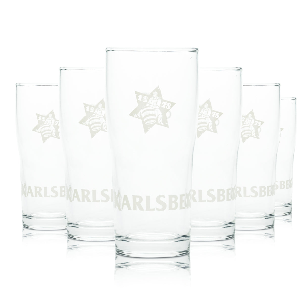6 bicchieri Karlsberg da 0,1 l per birra Pils, bicchieri da birra Brewhouse