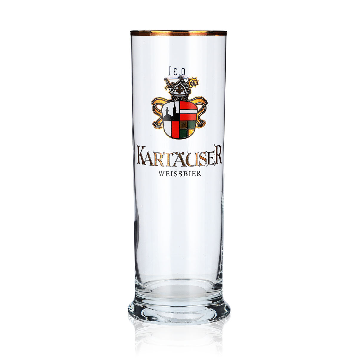 6 bicchieri da birra Kartäuser da 0,3 l con bordo dorato, bicchieri da birra Rastal (set da 6) – Vista 2
