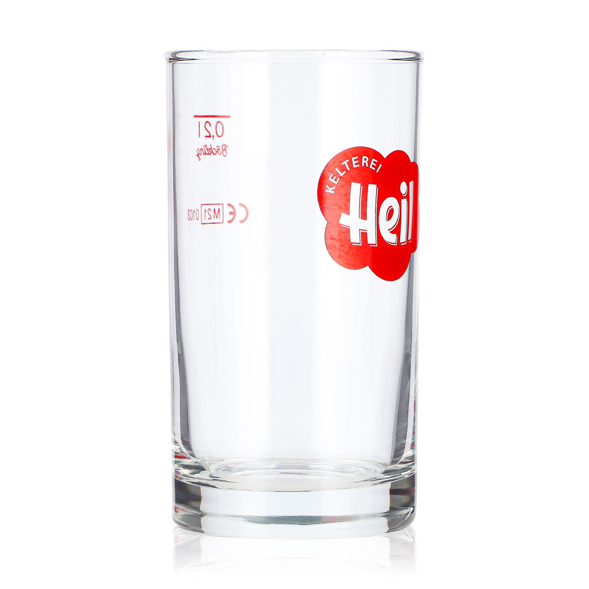 6 bicchieri da sidro "Heil" da 0,2 l, modello long drink con logo rosso "Böckling" (set da 6) – Vista 3
