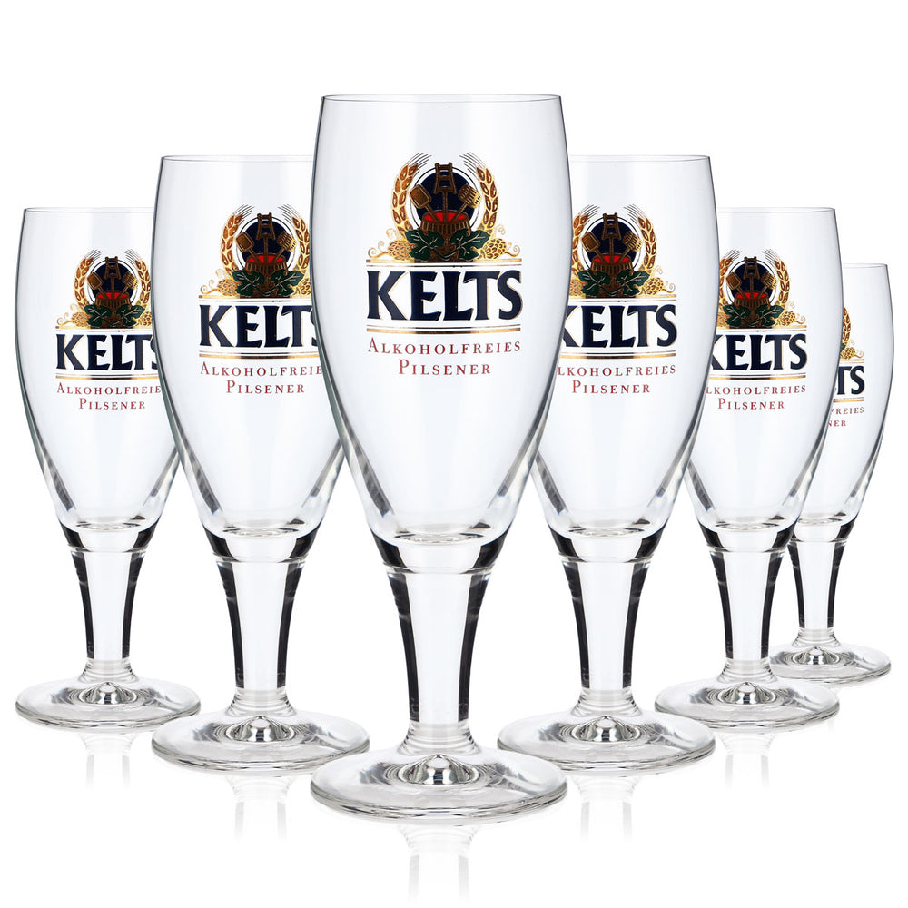 6 bicchieri da birra in stile celtico da 0,2 l, bicchieri a calice, bicchieri da birra, bicchieri da Pils, bicchieri da pinta (set da 6)