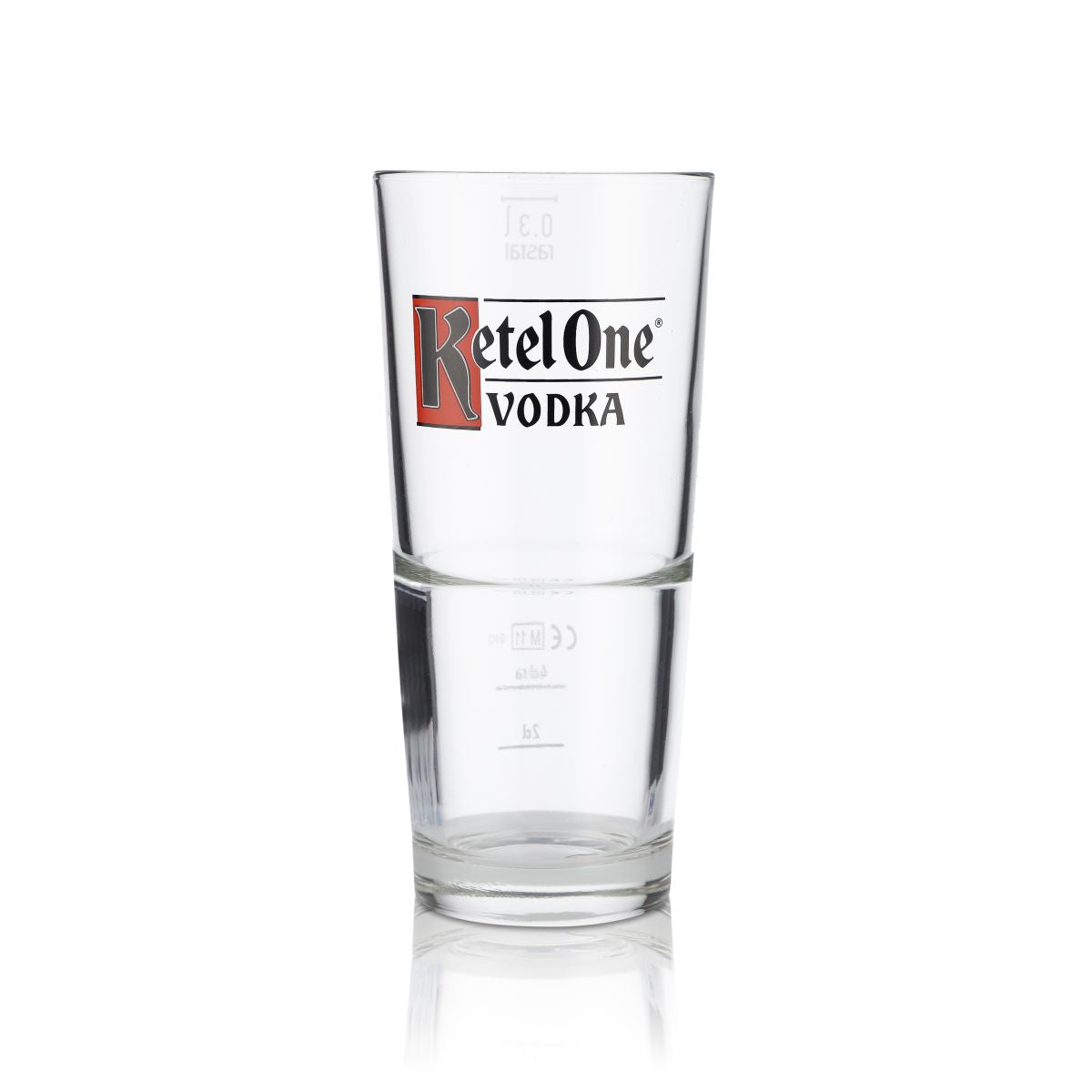 6 bicchieri da shot Ketel One Vodka Bicchieri da long drink Vodka Bicchieri impilabili 2 cl/4 cl 0,3 l – Vista 2