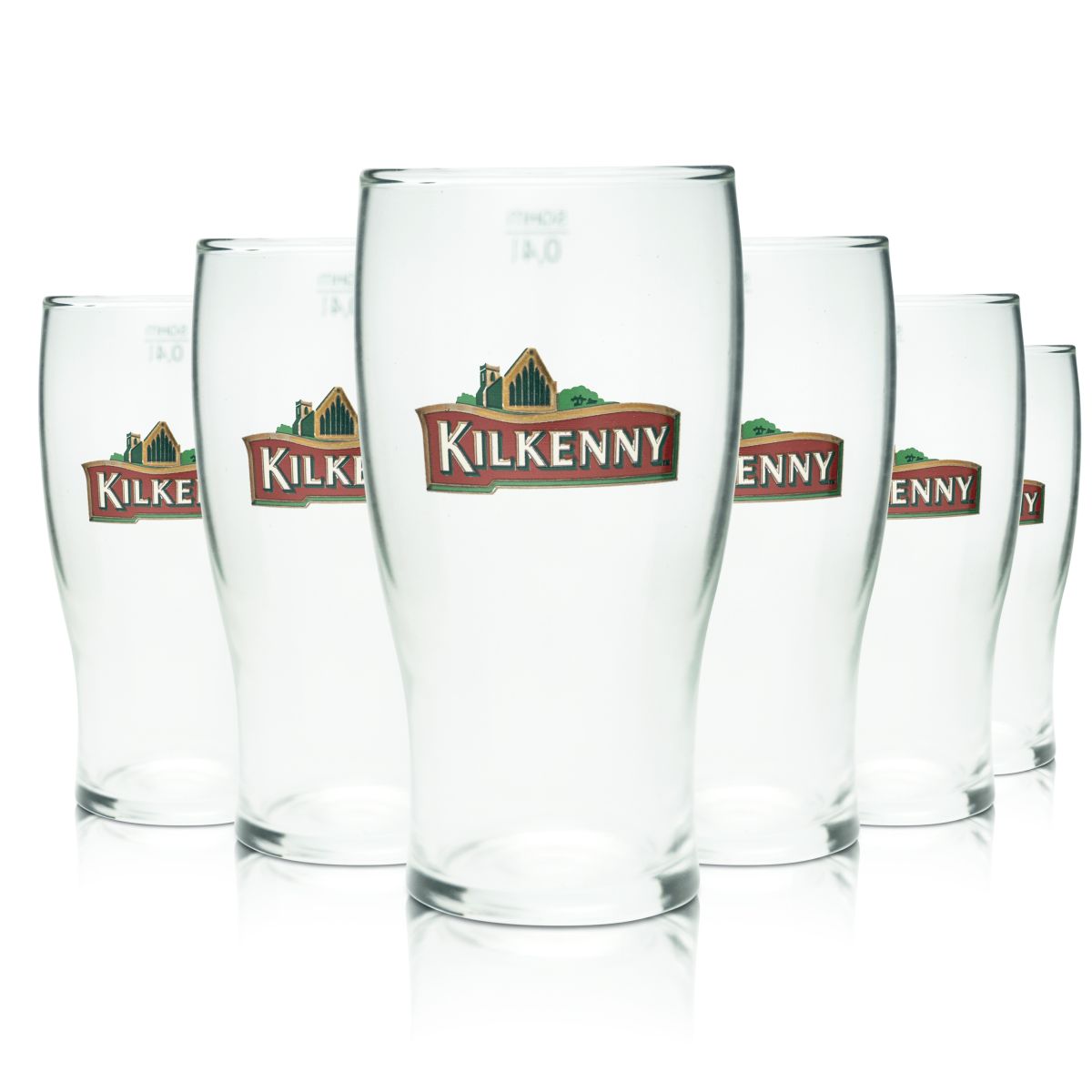 6 bicchieri da birra Kilkenny 0,4 l Willi Becher Tulip Pint Bicchieri Birrificio Irish Red Ale