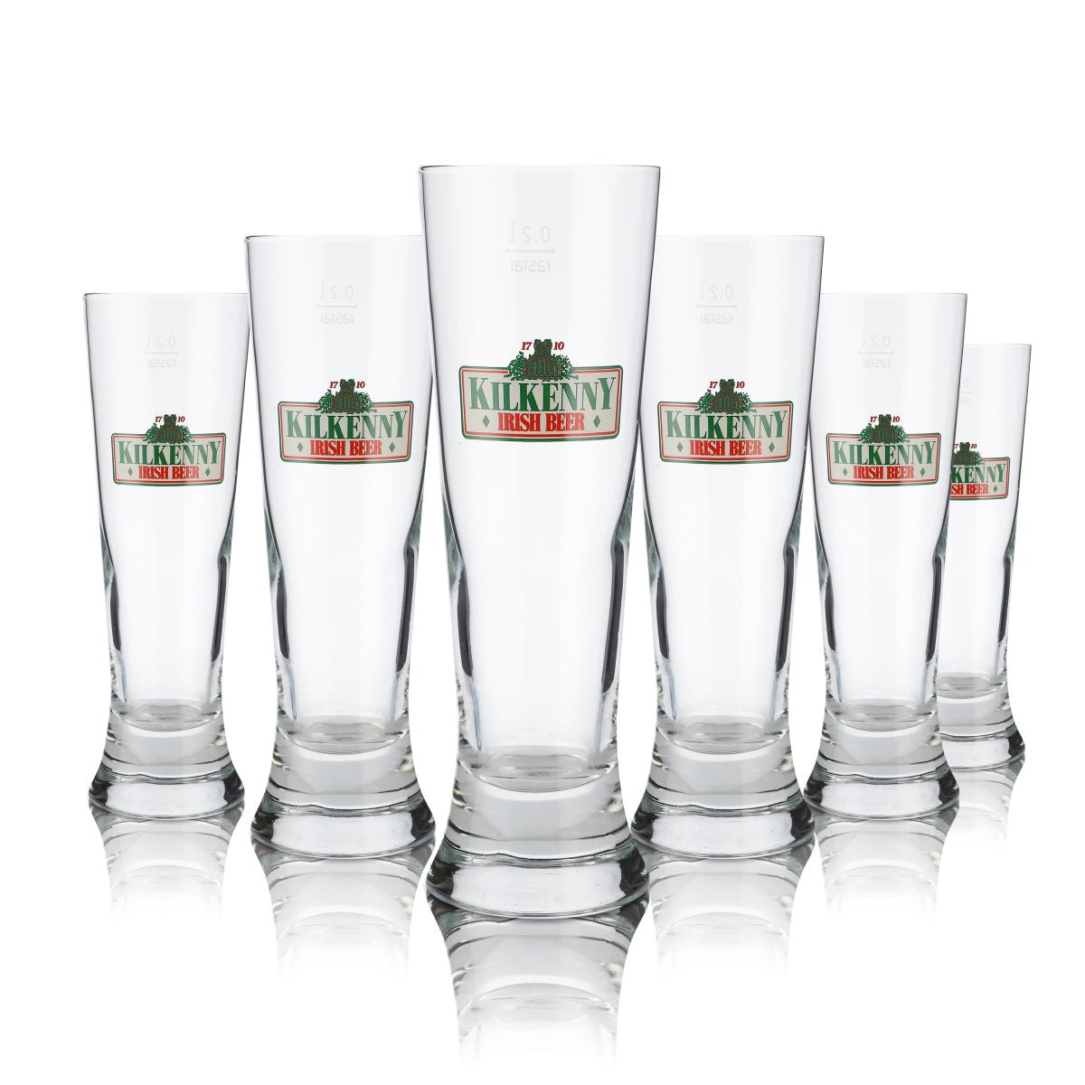 6 bicchieri Kilkenny da 0,2 l Bicchieri da birra Bicchieri da pinta Set di bicchieri Irish Beer Cup Brewery UK