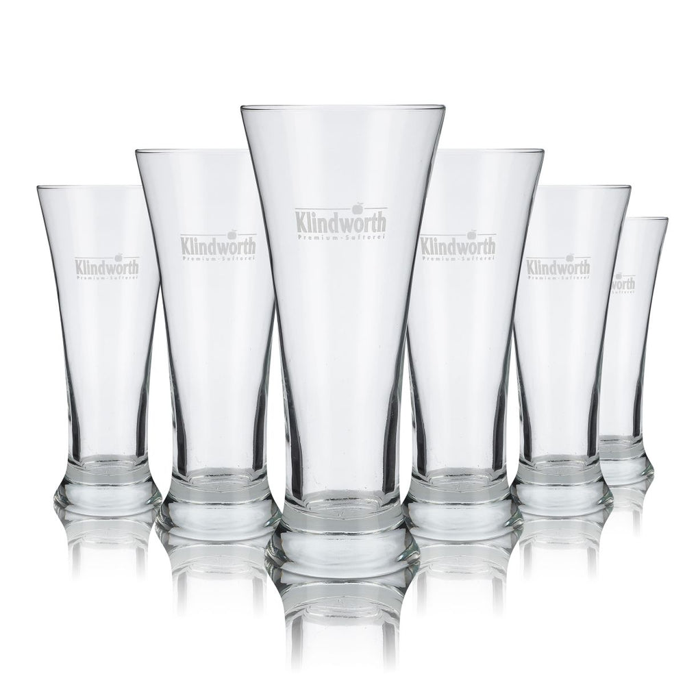 6 bicchieri da succo Klindworth in vetro da 0,34 l, set RKL Tuborg Premium Safterei