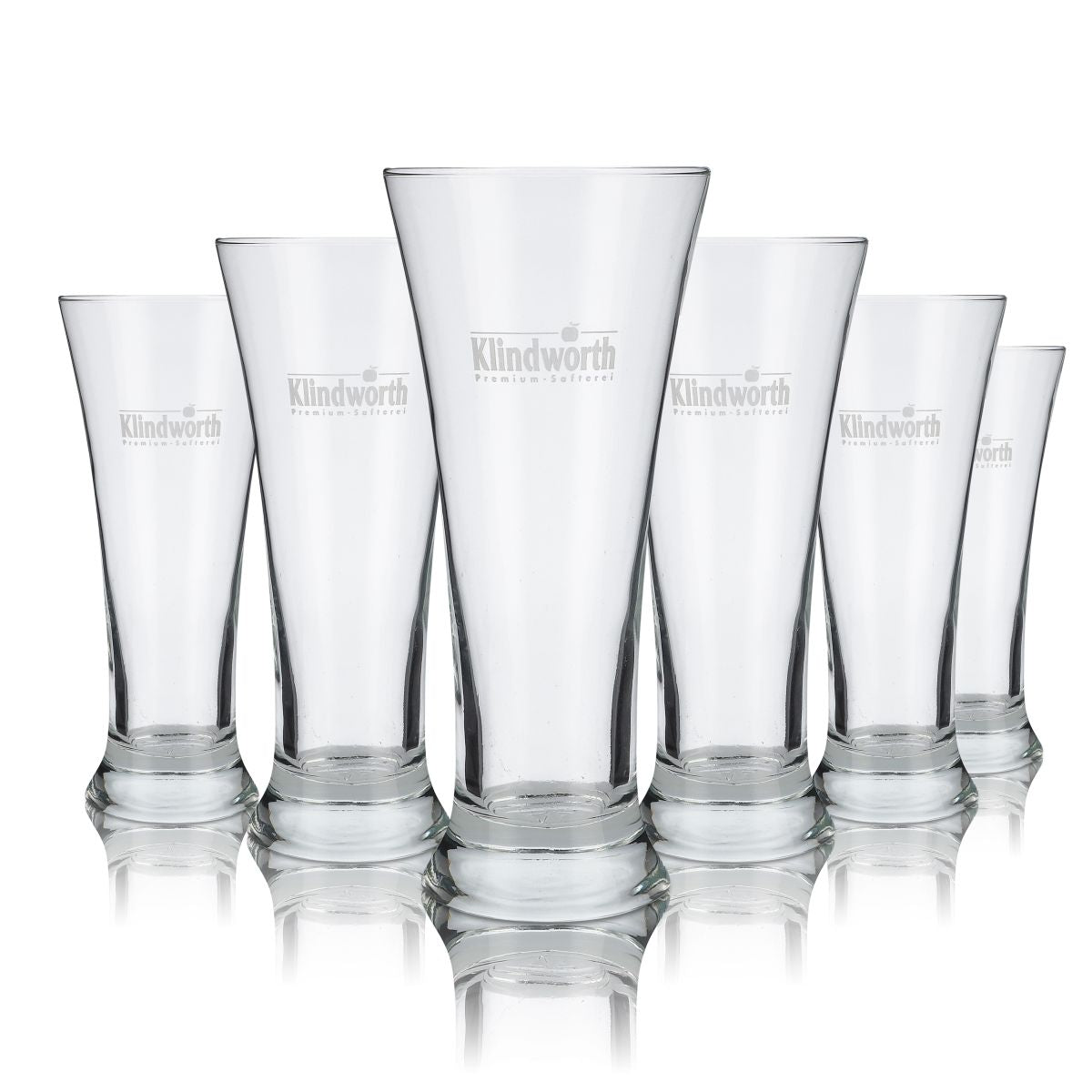 6 bicchieri da succo Klindworth in vetro da 0,34 l, set RKL Tuborg Premium Safterei