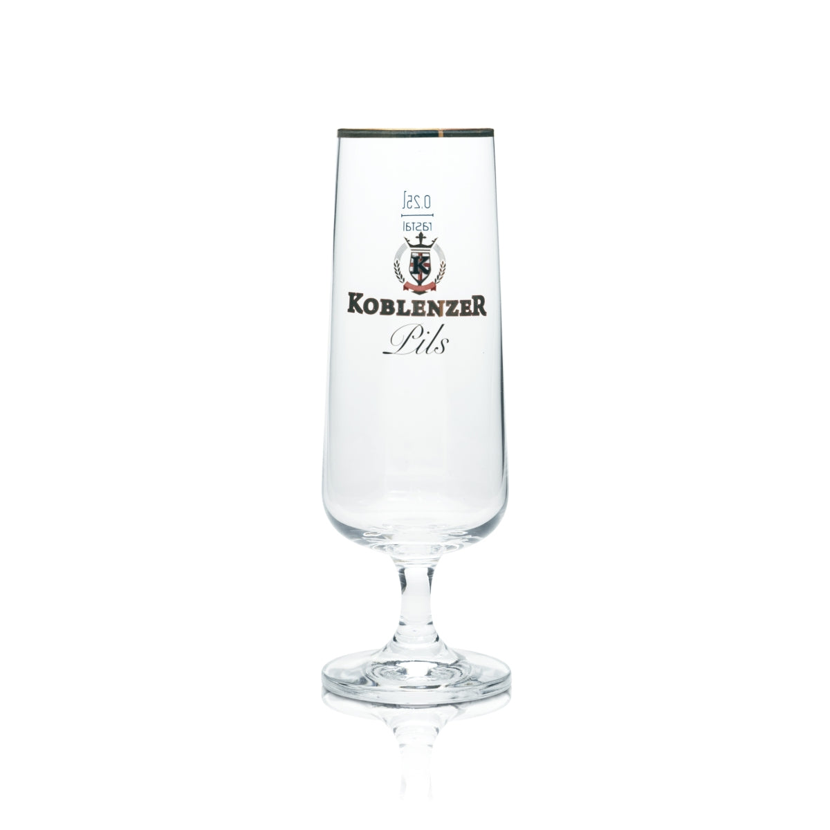 6 bicchieri da birra Koblenzer 0,25 l, forma a tulipano, bordo dorato, bicchieri da birra Pils Gastro Bar – Vista 2