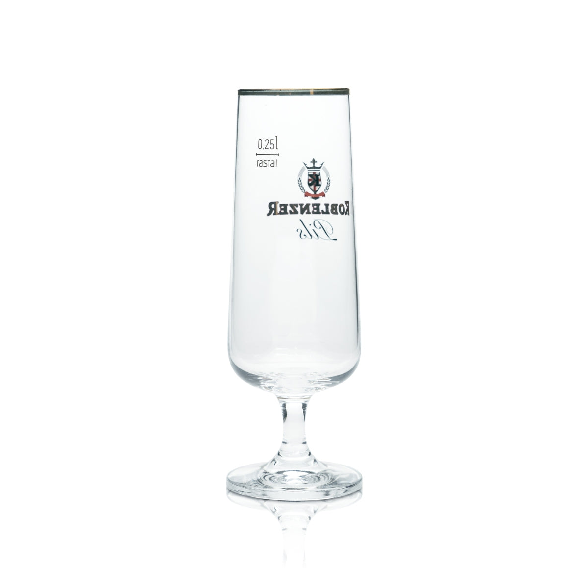6 bicchieri da birra Koblenzer 0,25 l, forma a tulipano, bordo dorato, bicchieri da birra Pils Gastro Bar – Vista 3