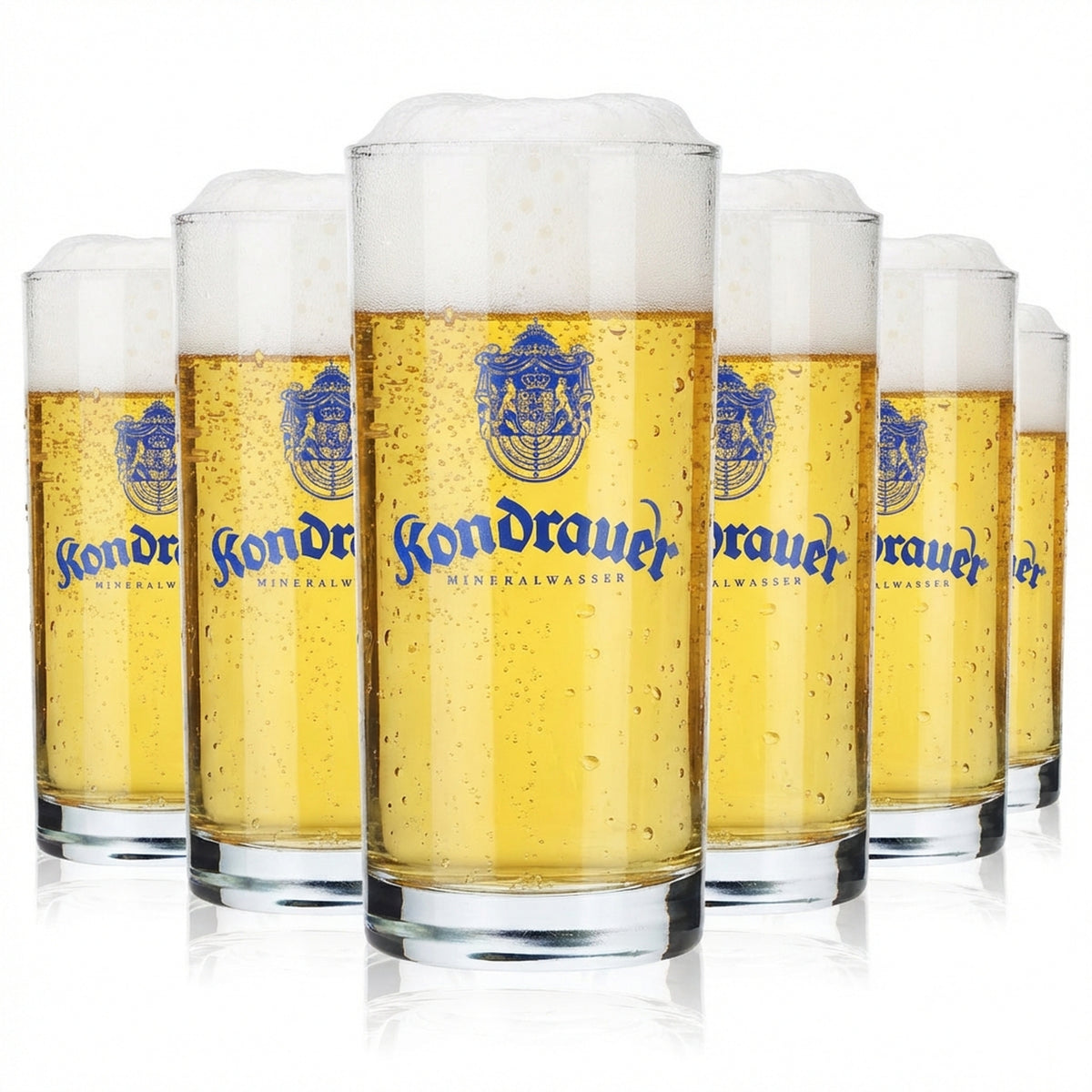 6 bicchieri Kondrauer Wasser Bicchieri da acqua 0,2 l Tazza Ruhr Cristal