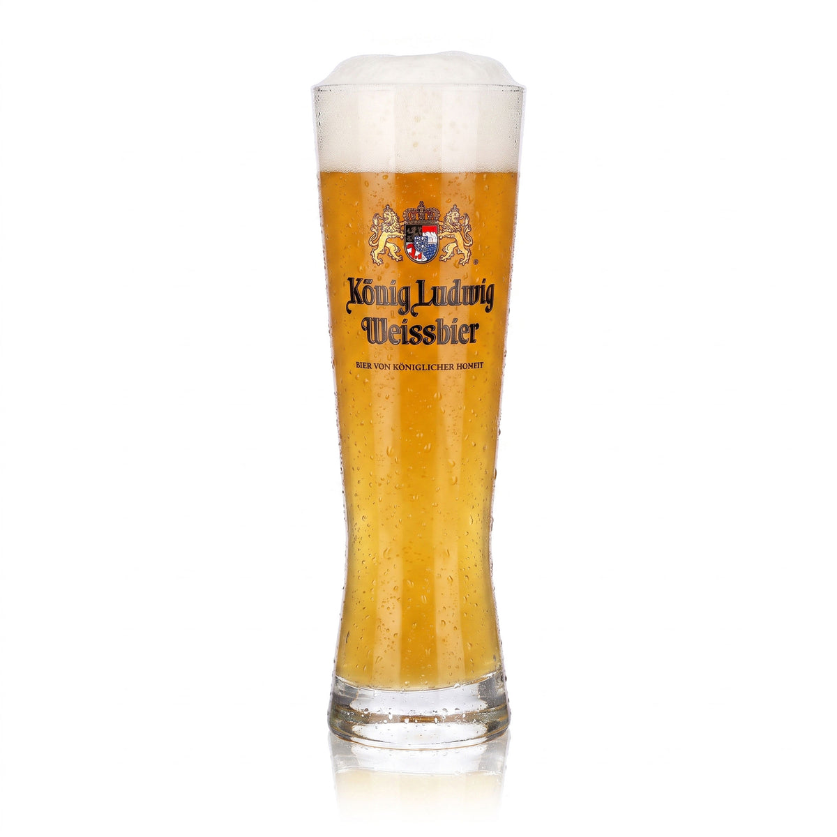 6 bicchieri da birra “Re Ludovico” da 0,3 l, modello a coppa, per birra di frumento di Sua Altezza Reale (set da 6) – Vista 2