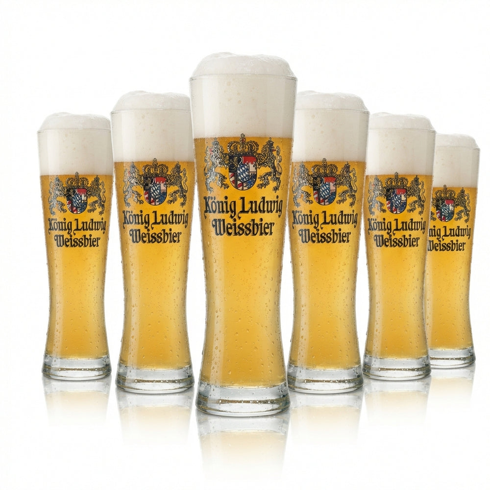 6 bicchieri da birra König Ludwig 0,3 l Weizen Rastal