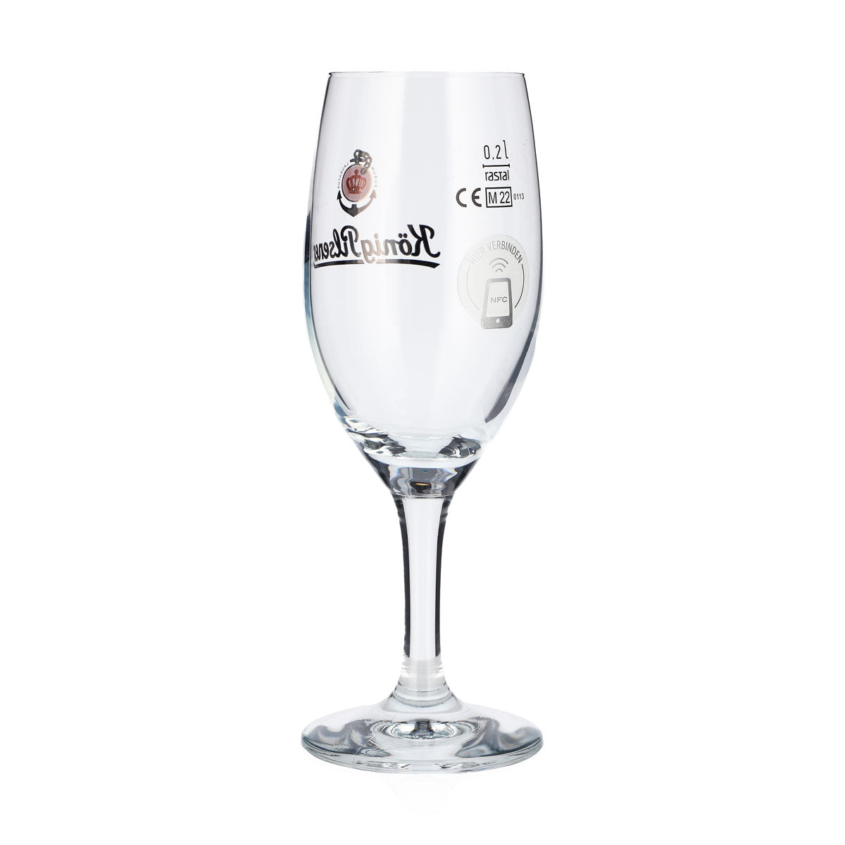 6 bicchieri da birra König Pilsener da 0,2 l, modello "Pokal", con tag NFC, design "Rastal Tulpe" (set da 6) – Vista 4