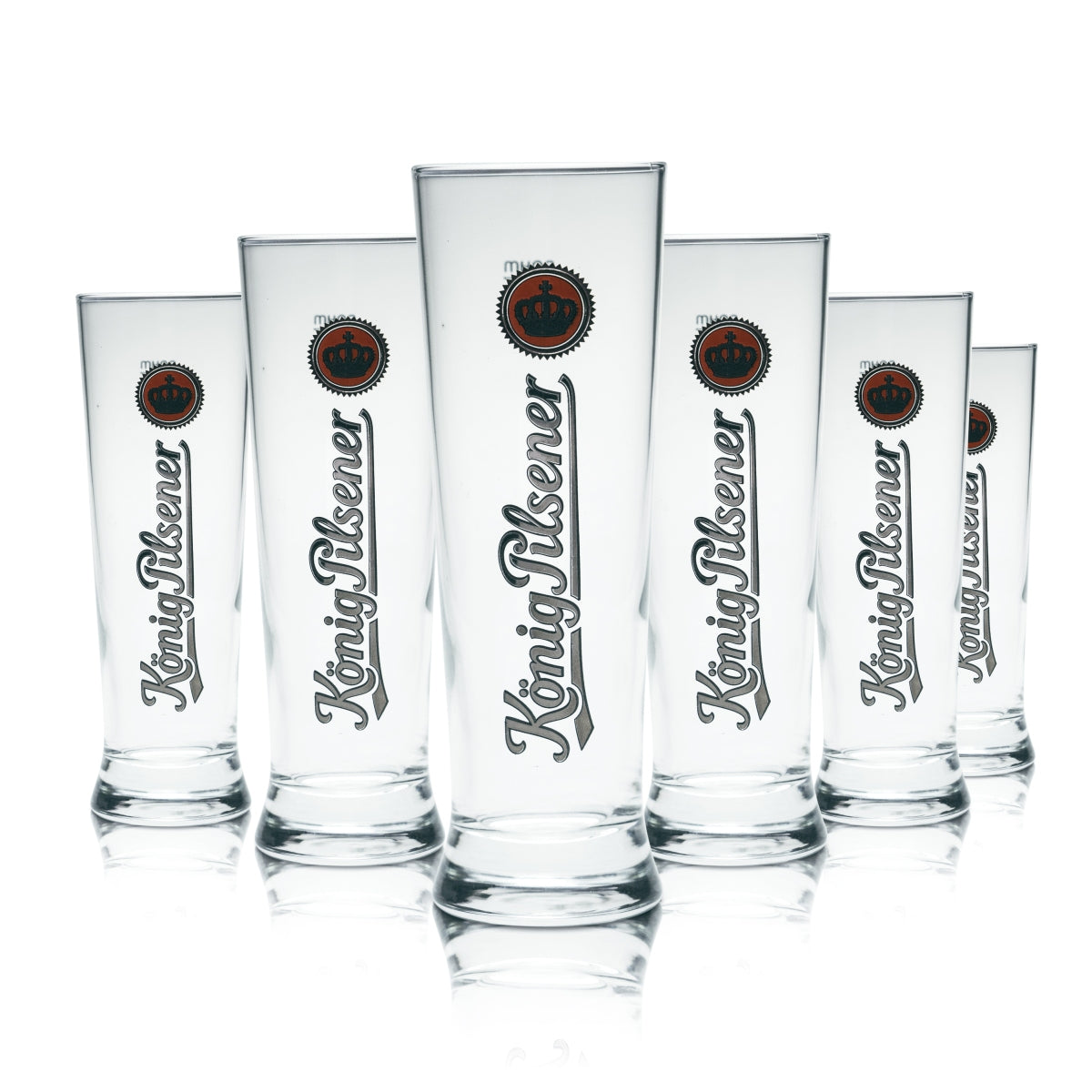 Set da bar König Pilsener I composto da 6 bicchieri a calice, 100 sottobicchieri e 1 apribottiglie – Vista 2