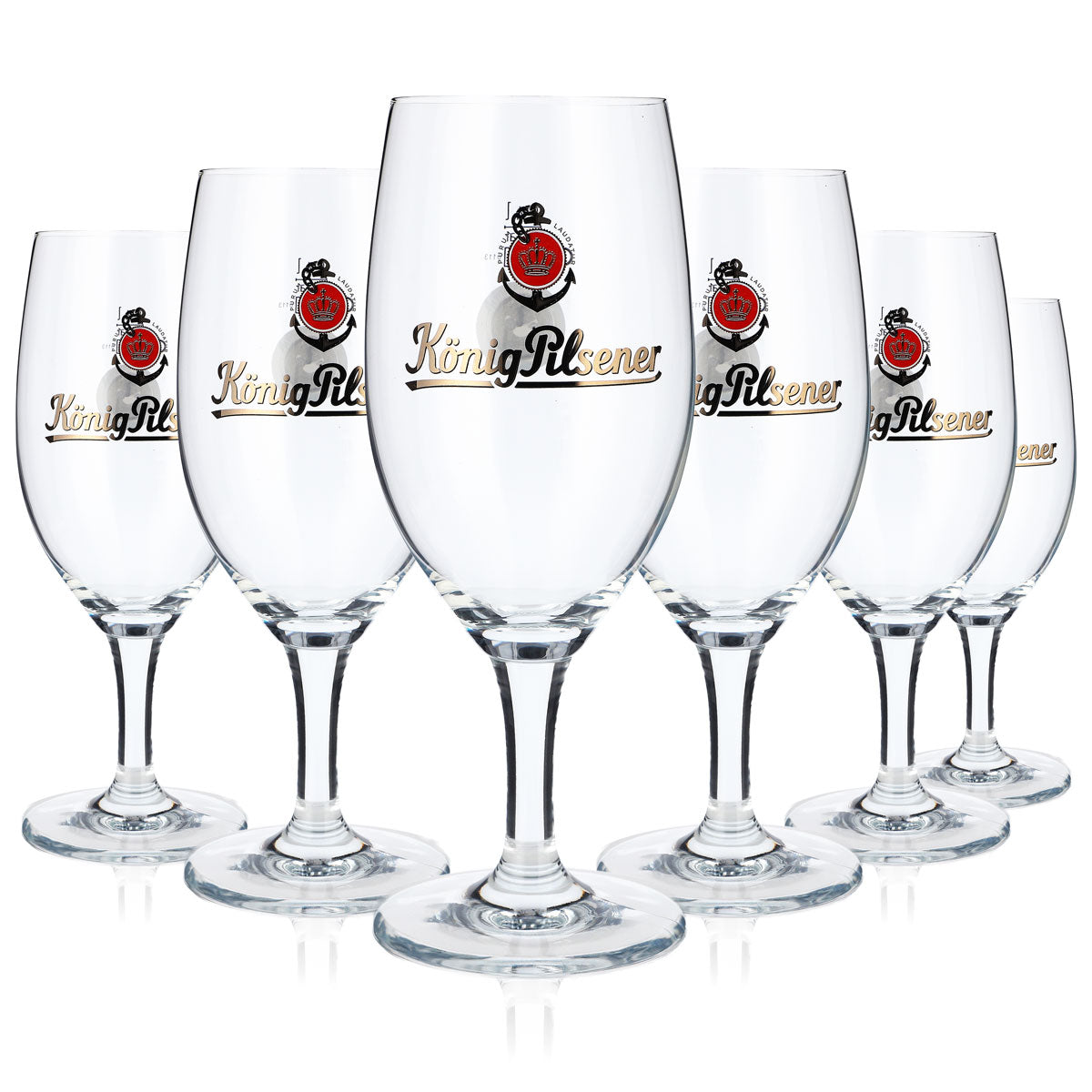 6 bicchieri da birra König Pilsener da 0,4 l con logo Anker NFC Ritzenhoff – Vista 5