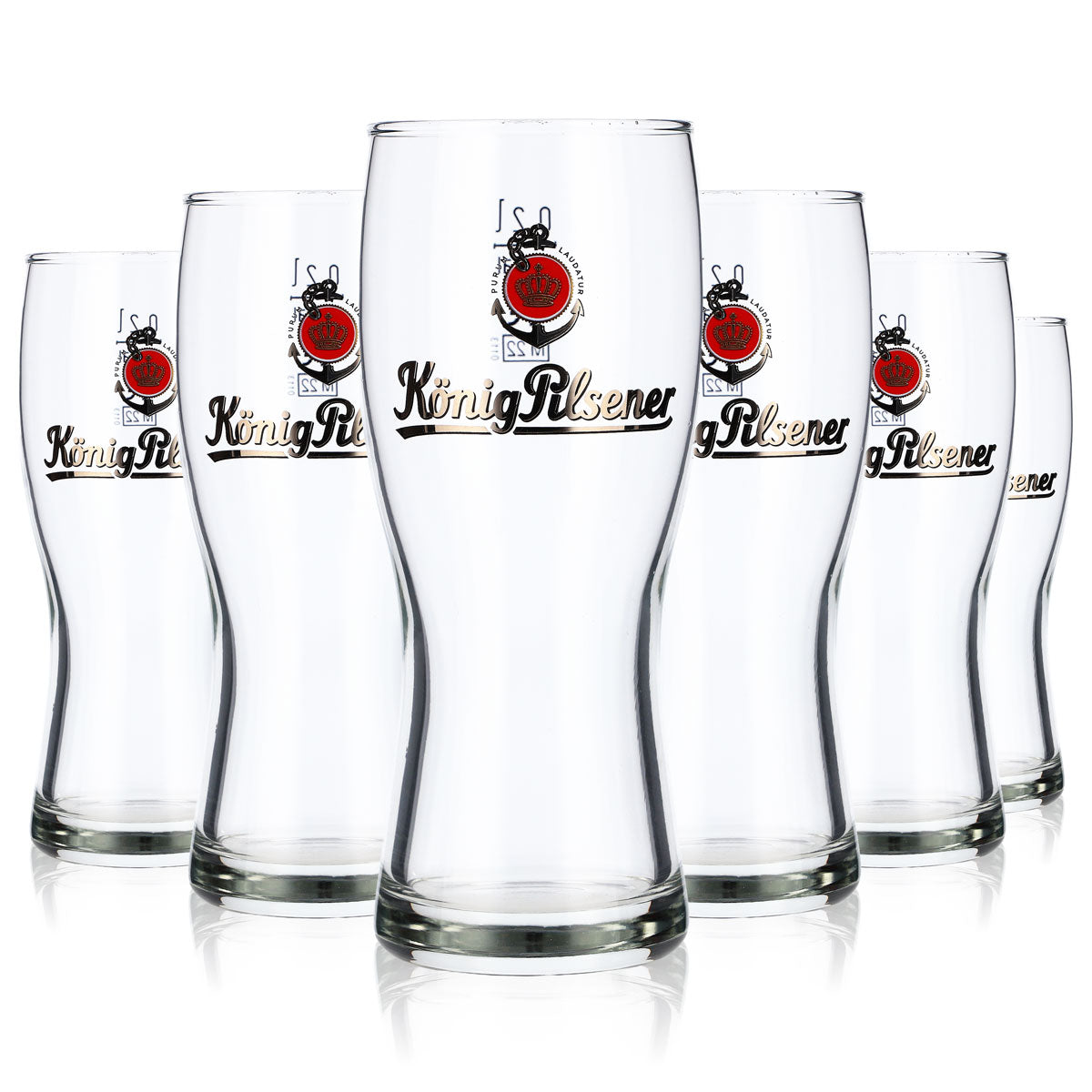 6 bicchieri da birra König Pilsener Bicchieri da birra 0,2 l Bicchiere Curve Cup Rastal – Vista 5