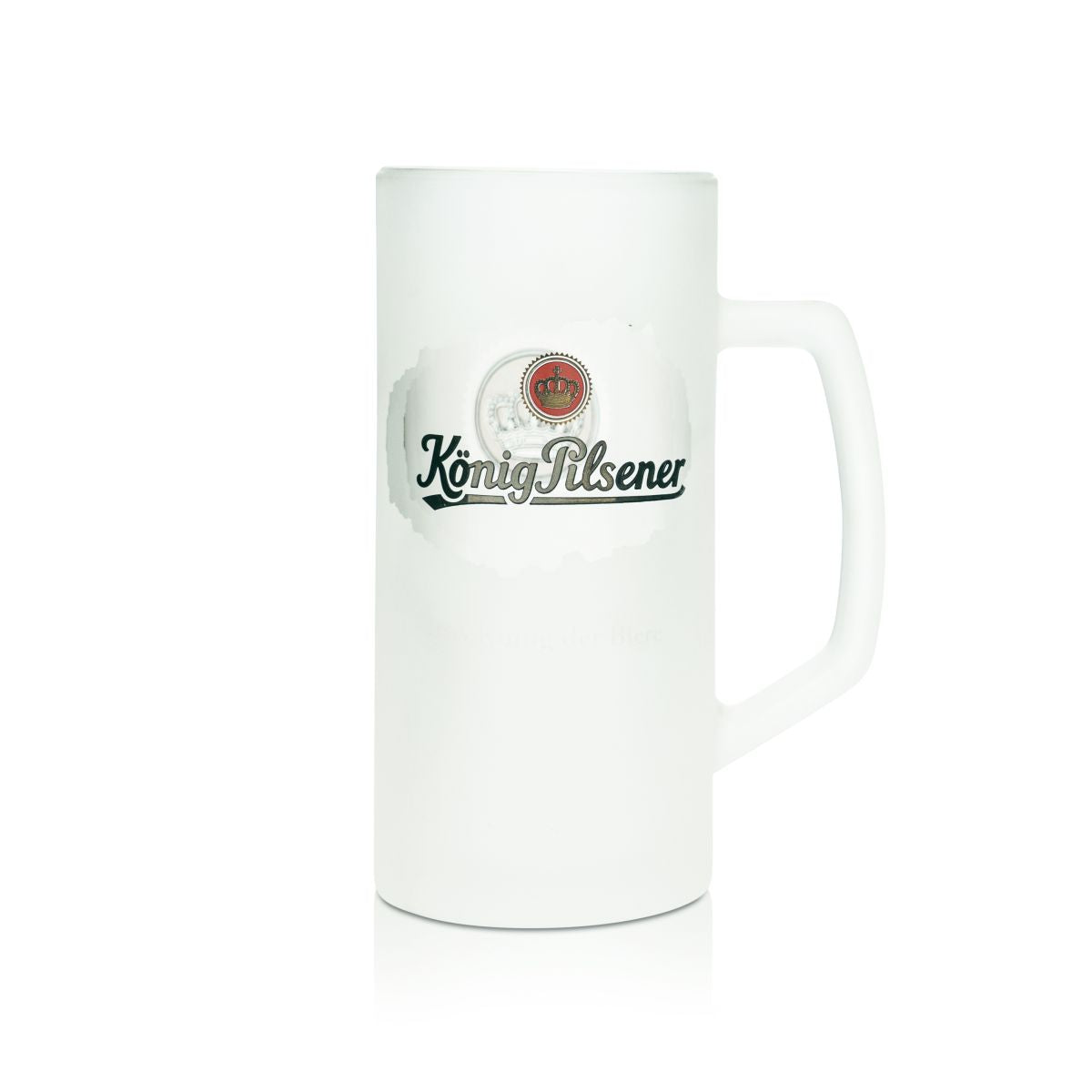 6 bicchieri da birra König Pilsener 0,3 l satinati, boccali da birra in vetro opaco, set di bicchieri a forma di boccale – Vista 2