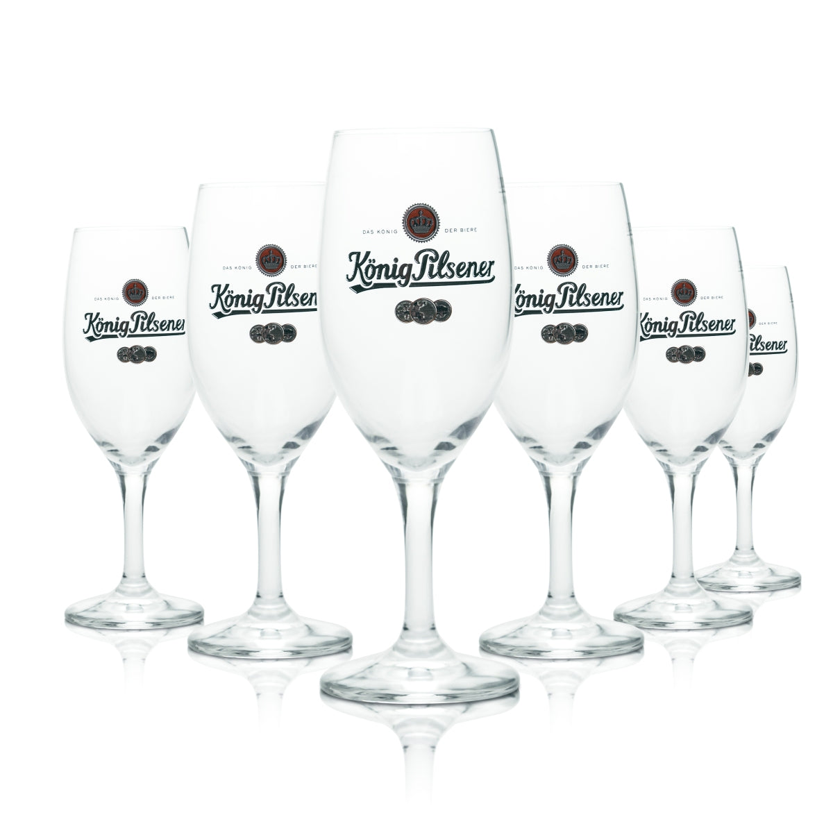 6 bicchieri König Pilsener 0,25 l birra tulipano coppa Pilsener bicchieri birrificio gastronomia