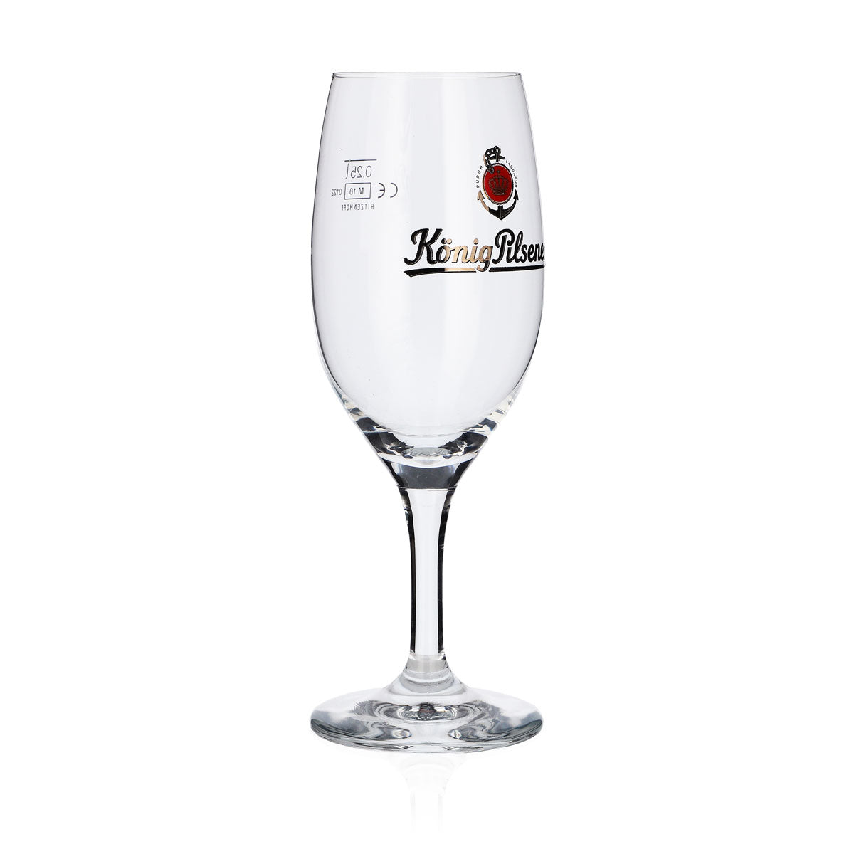 6 bicchieri da birra König Pilsener 0,25 l Bicchieri da birra Bicchiere a calice "Ancoretta + scritta" – Vista 3