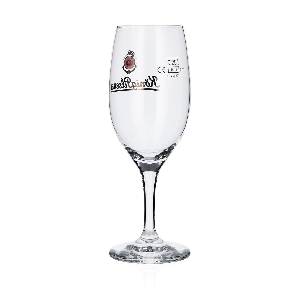 6 bicchieri da birra König Pilsener 0,25 l Bicchieri da birra Bicchiere a calice "Ancoretta + scritta" – Vista 4