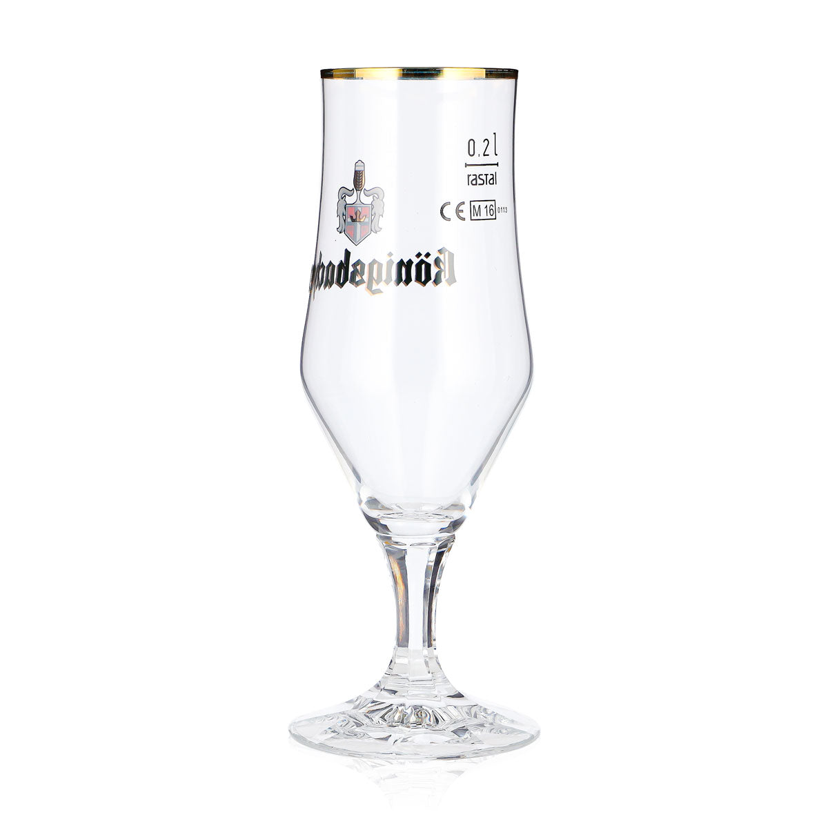 6 bicchieri da birra Königsbacher da 0,2 l, a calice con bordo dorato, modello Rastal (set da 6) – Vista 4