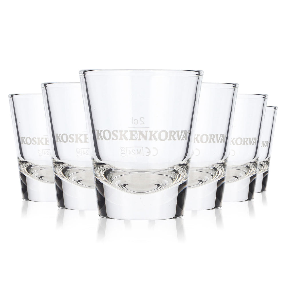 6 bicchierini da vodka Koskenkorva da 2 cl, bicchierini da shot Böckling (set da 6)