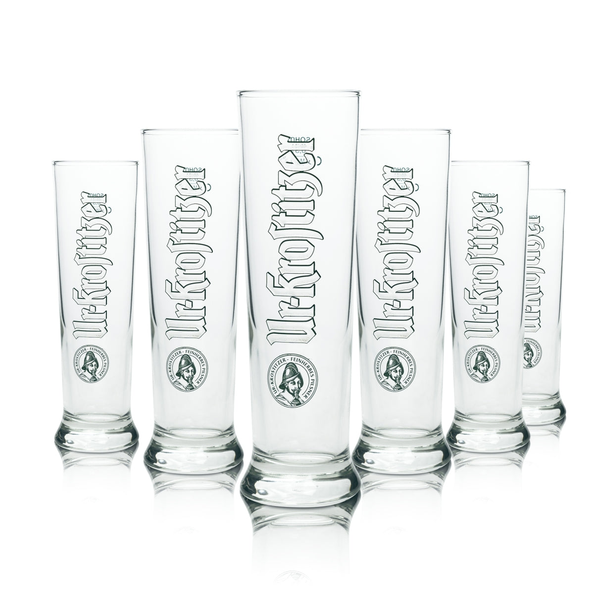 6 bicchieri da birra Köstritzer Ur-Köstritzer Relief Pokal 0,3 l bicchieri Sahm Tulpe Cup