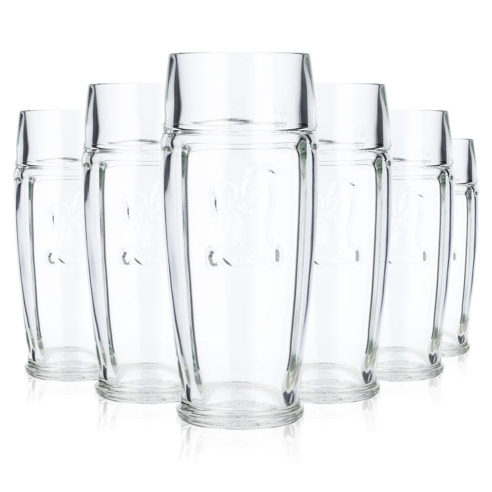 6 bicchieri da birra Kozel da 0,3 l, bicchieri con rilievo, boccali da birra Willibecher (set da 6)