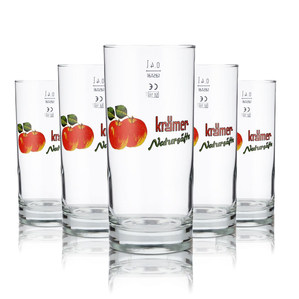 6 bicchieri Krämer da 0,4 l Bicchiere da succo Willi Set di bicchieri Bicchieri da succo e spritz in rovere