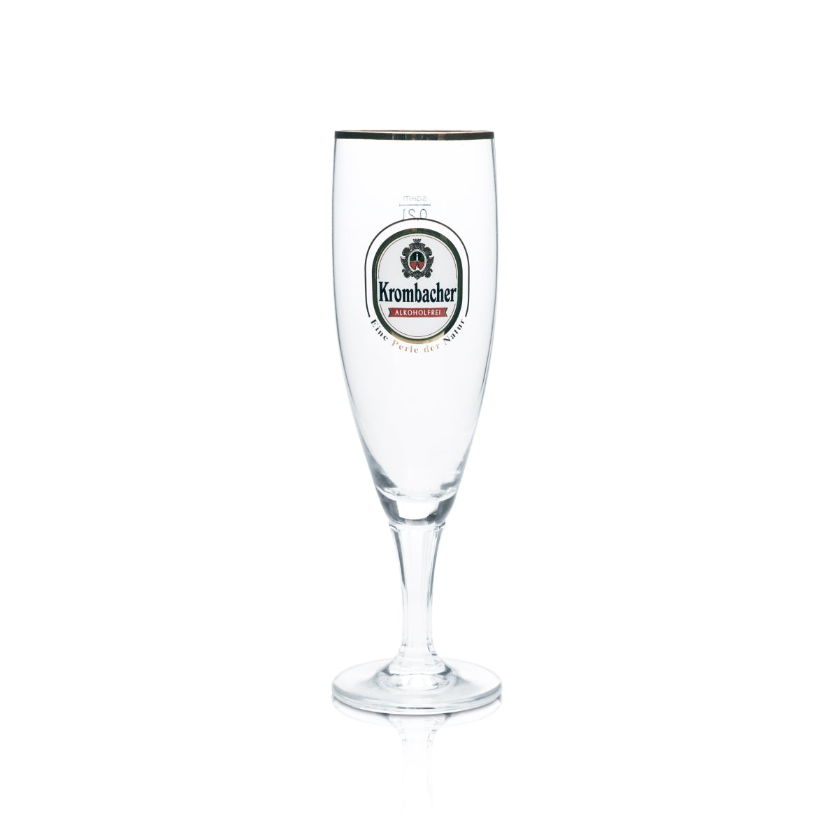 6 bicchieri da birra Krombacher 0,2 l a forma di coppa con bordo dorato, analcolici, bicchieri da bar – Vista 2